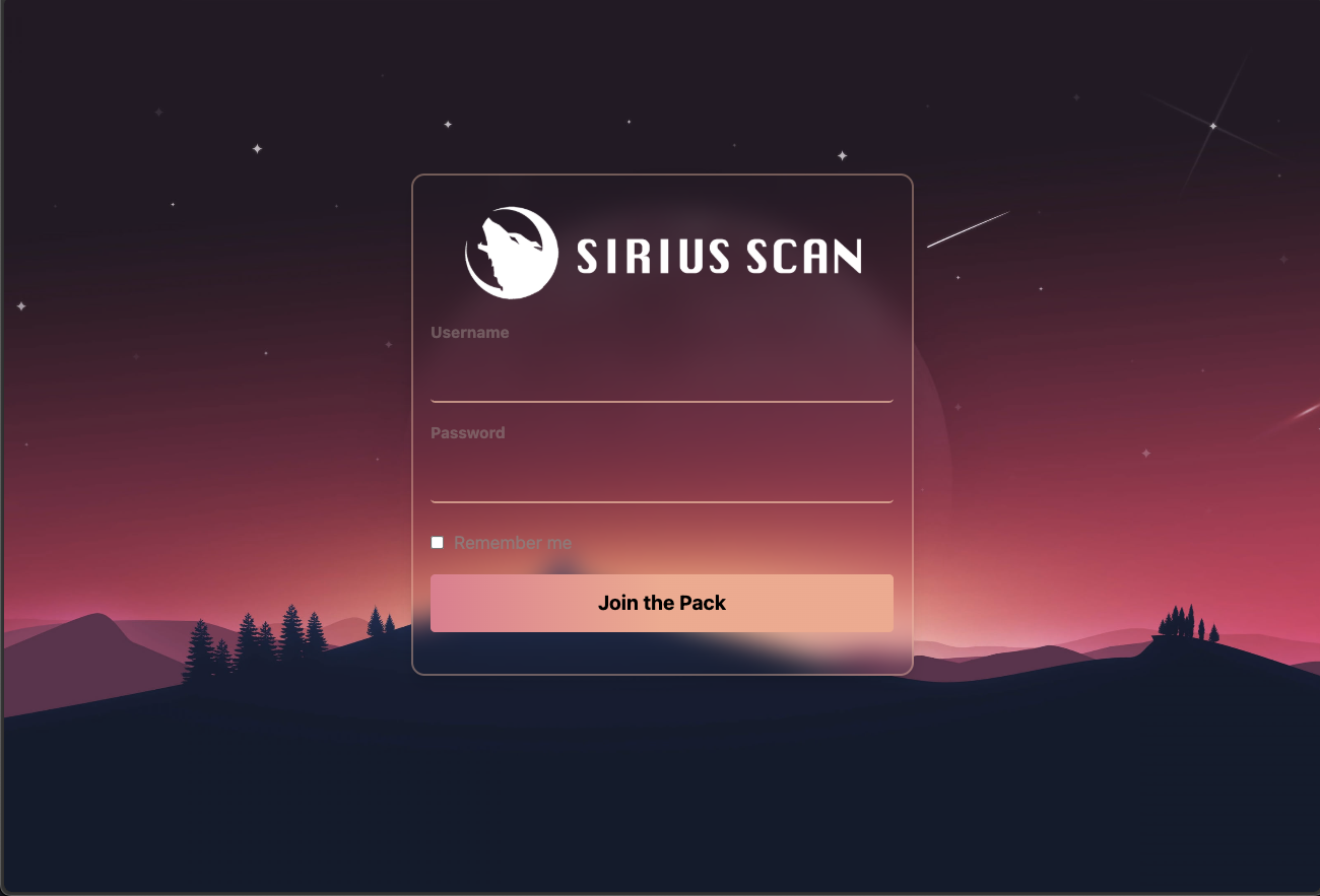 Login Screen